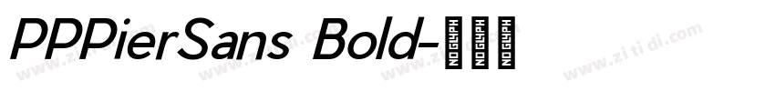 PPPierSans Bold字体转换
